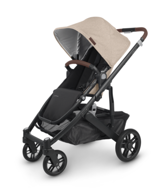 Uppababy CRUZ V2 - Liam (Oat Melange/Carbon/Chestnut Leather)+Bonus Gift Value $99