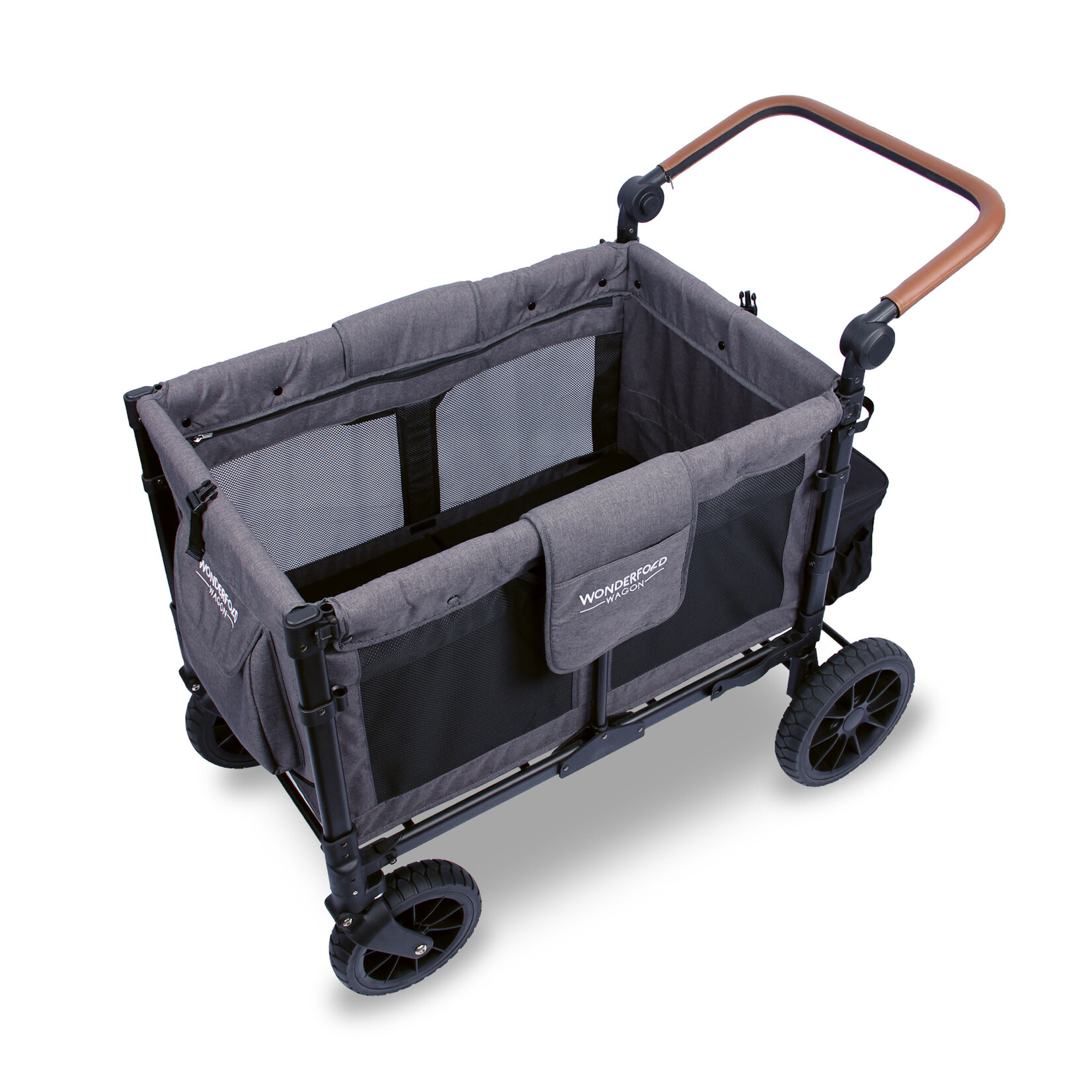 Wonderfold W4 Luxe - Quad Wagon - Charcoal Grey with Black Frame