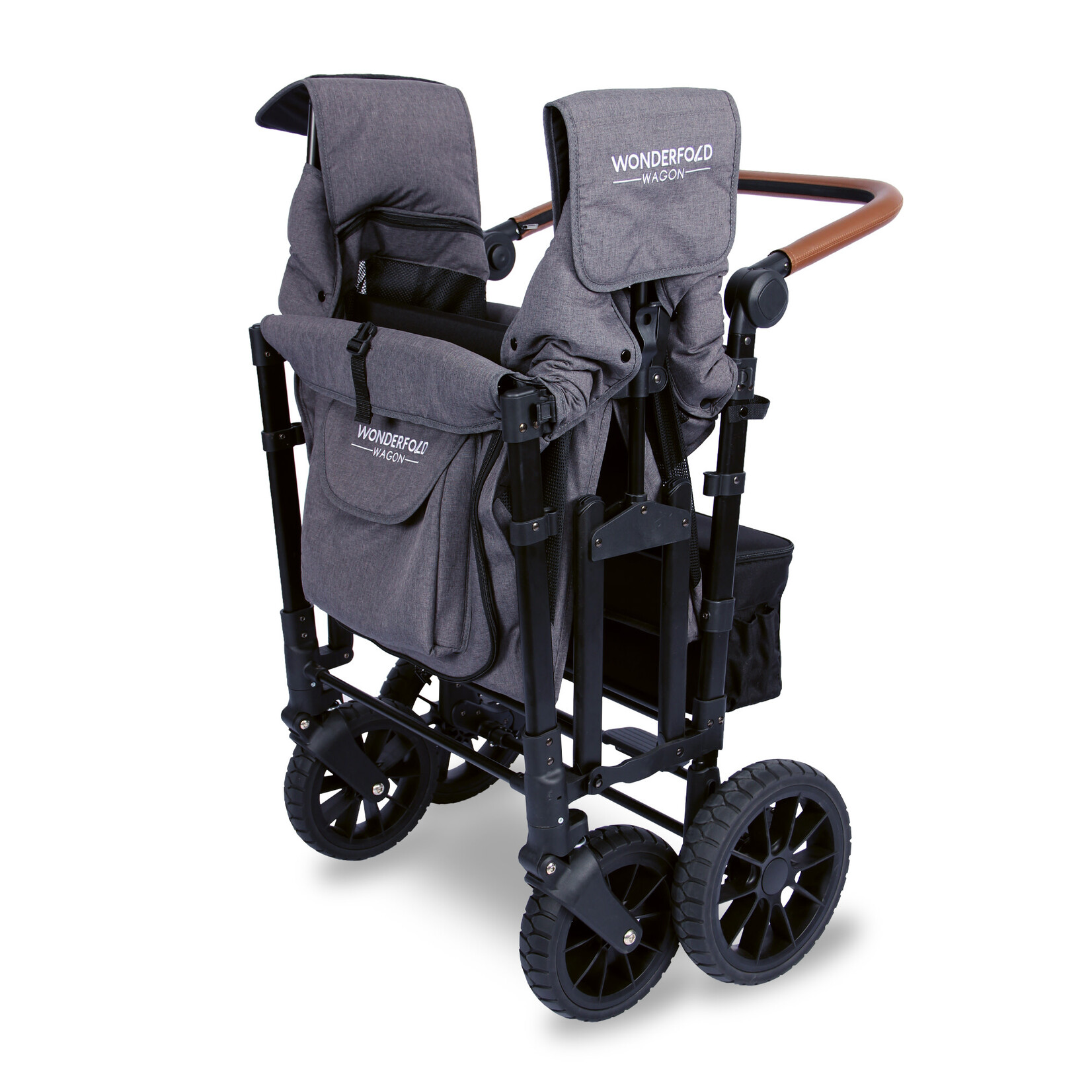 Wonderfold W4 Luxe - Quad Wagon - Charcoal Grey with Black Frame