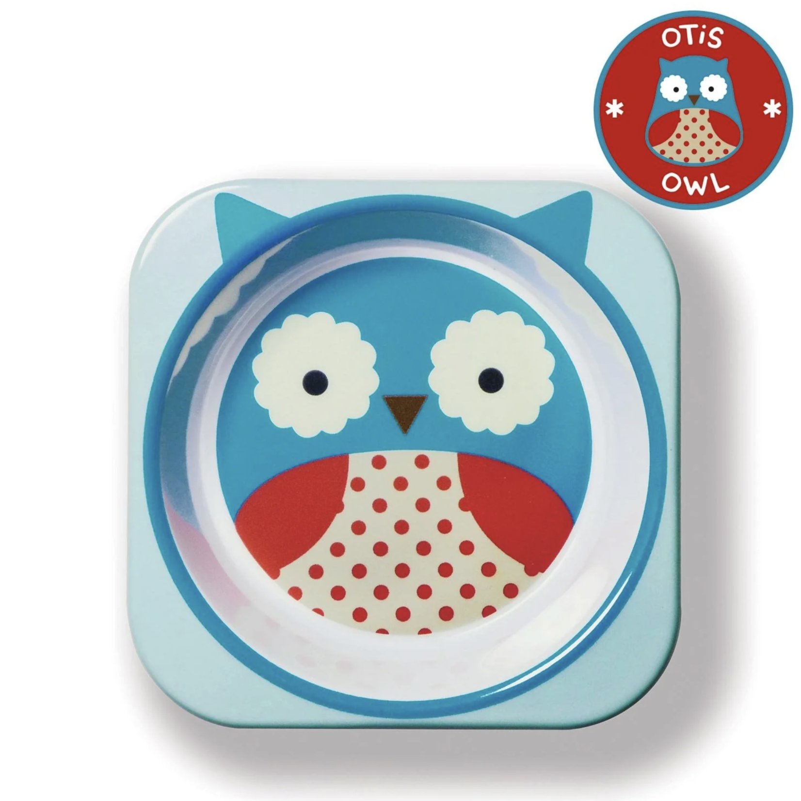 Skip Hop Zoo Melamine Plate & Bowl Set-Owl