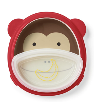 Skip Hop Zoo Smart Serve Plate & Bowl-Monkey