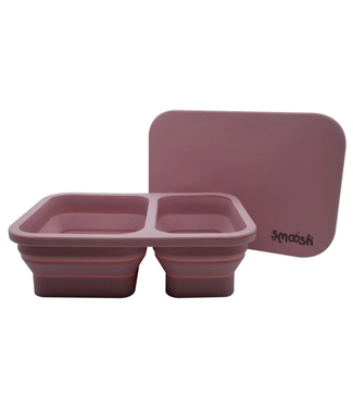 Brands4kids Smoosh Pink Silicone Collapsible Lunch Box Pink