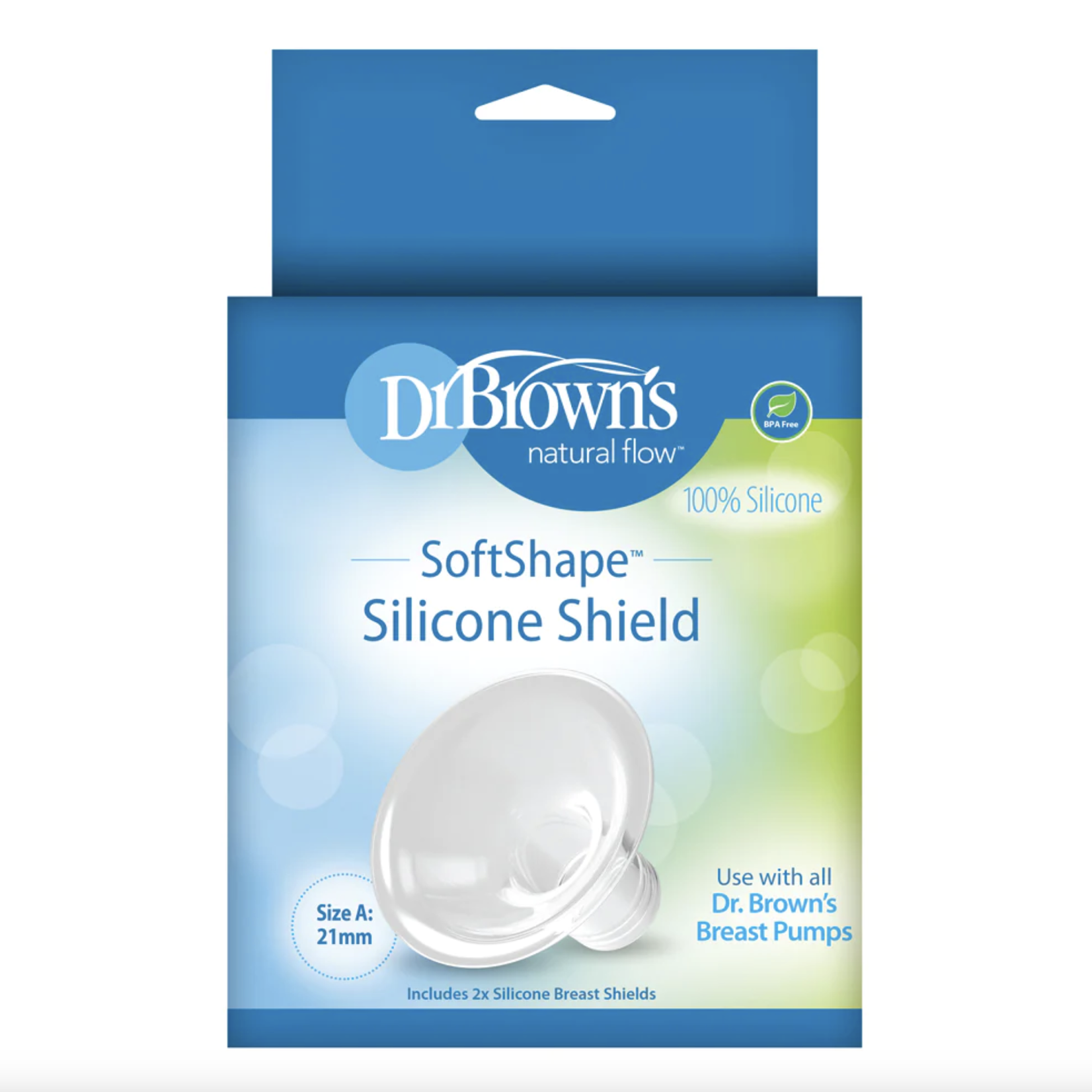 Dr Brown's SoftShape™ Silicone Shields, Size A (21 mm), 2-Pack