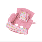 Playette Shopping Trolley and High Chair Cover Pink Butterfly-Dots