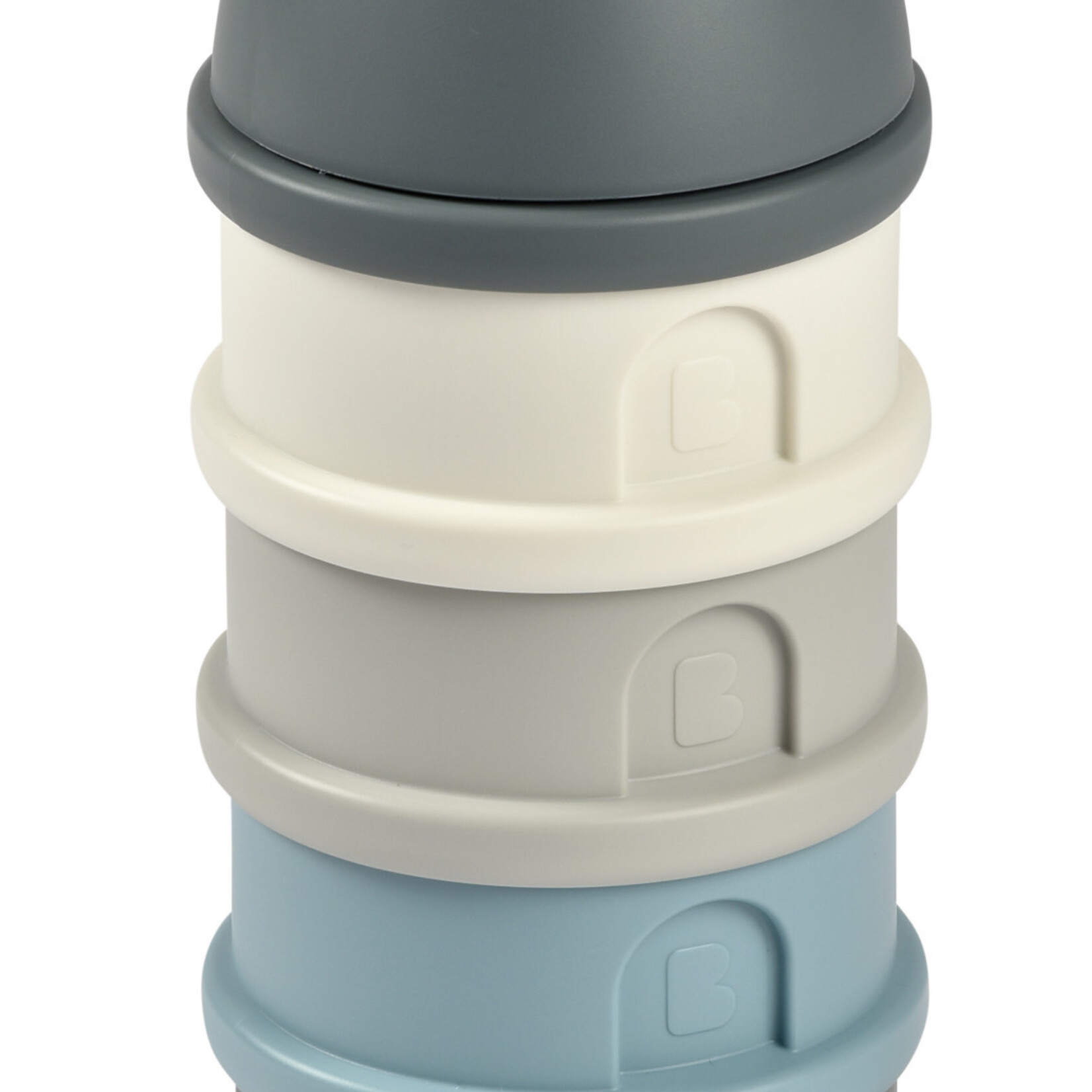 BEABA Formula and Snack Container - Mineral Grey/Blue