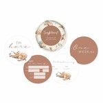 Snuggle Hunny Reversible Milestone Cards-Kanga & Hazelnut