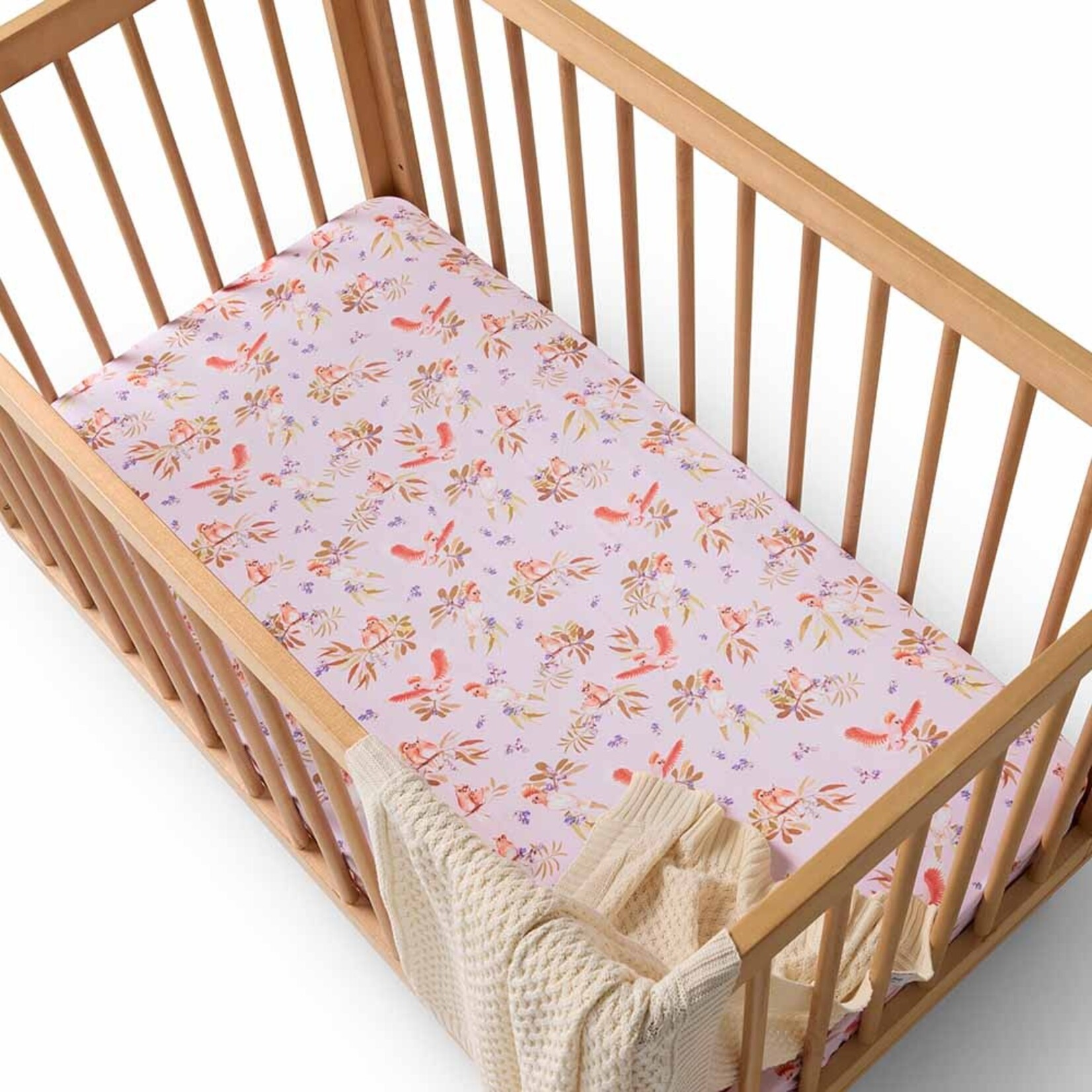 Snuggle Hunny Fitted Cot Sheet Major Mitchell