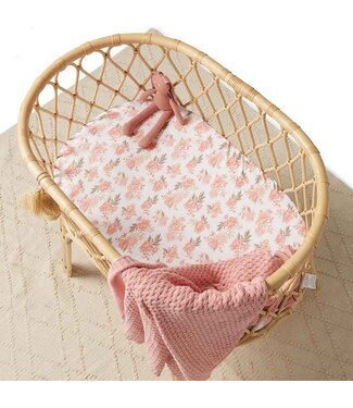 Snuggle Hunny Organic Bassinet Sheet / Change Pad Cover-Rosette