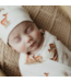 Snuggly Jacks Fawn Jersey Swaddle Stretch Wrap & Beanie Set