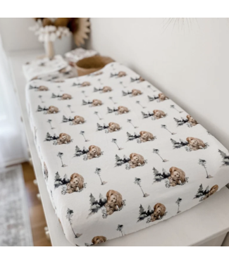 Snuggly Jacks Grizzly Bassinet Sheet / Change Mat Cover