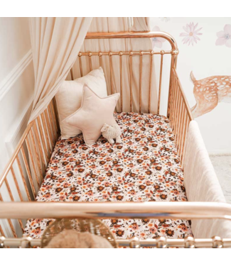 Snuggly Jacks Blithe Floral Fitted Cot Sheet