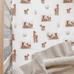 Snuggly Jacks Fawn Fitted Cot Sheet