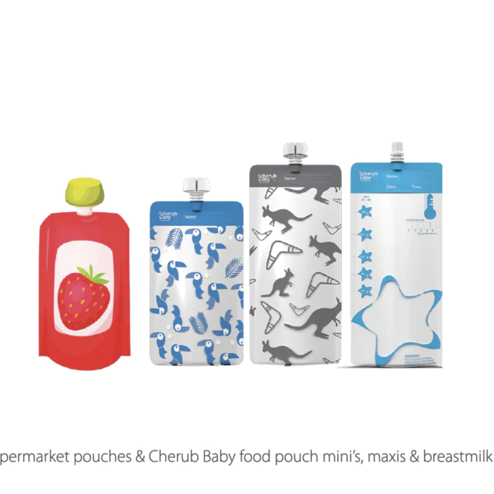 Cherub Baby Food Pouch & Breast Milk Bag Organiser