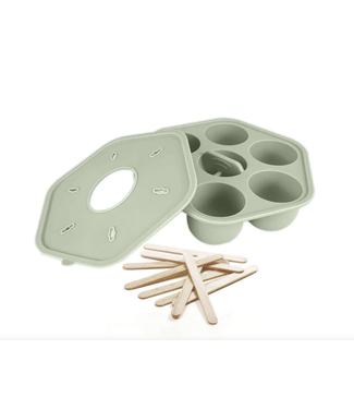 Cherub Baby Silicone Freezer Tray & Popsicle Molds - Sage