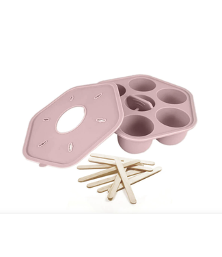 Cherub Baby Silicone Freezer Tray & Popsicle Molds - Dusty Rose