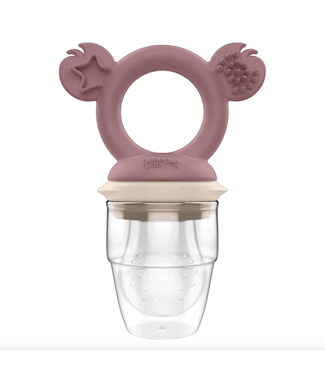 Cherub Baby SILICONE FRESH FOOD FEEDER -  DUSTY ROSE / SAND