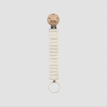 BIBS Knitted Pacifier Clip - Ivory
