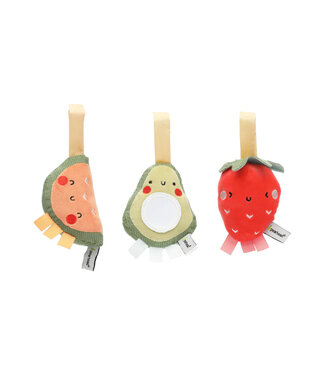 Pearhead STROLLER TOY SET OF 3 - FRUIT