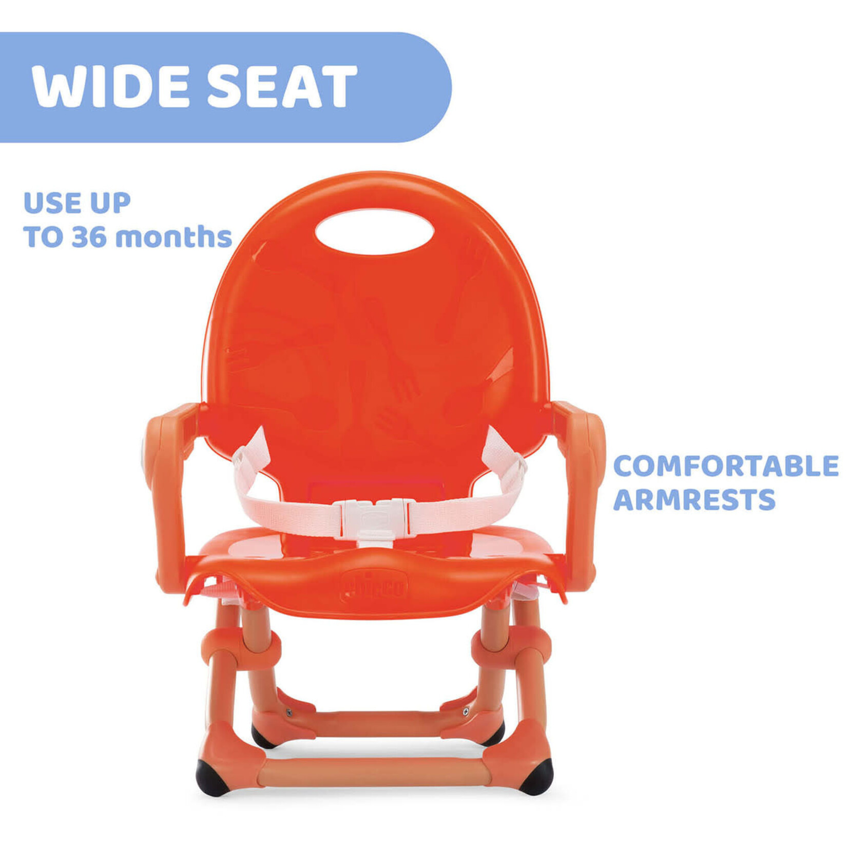 Chicco JUVENILE Booster Seat: Pocket Snack Poppy Red