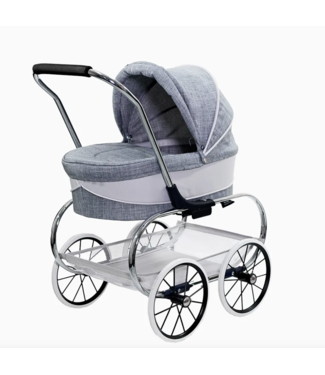 Valco Baby Princess doll stroller-Grey Marle(white/grey)(T0085)