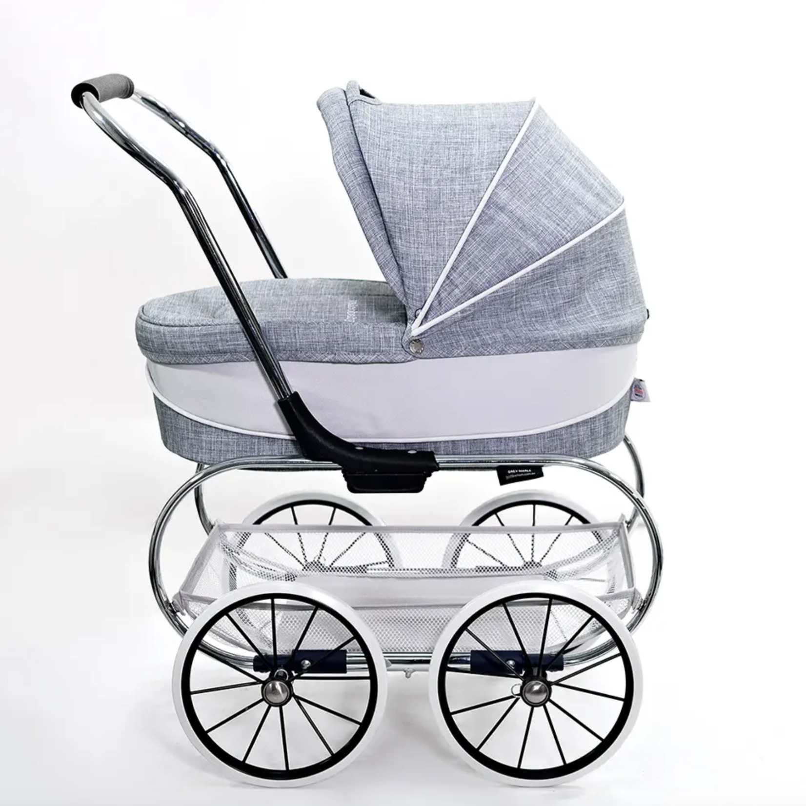 Valco Baby Princess doll stroller-Grey Marle(white/grey)(T0085)