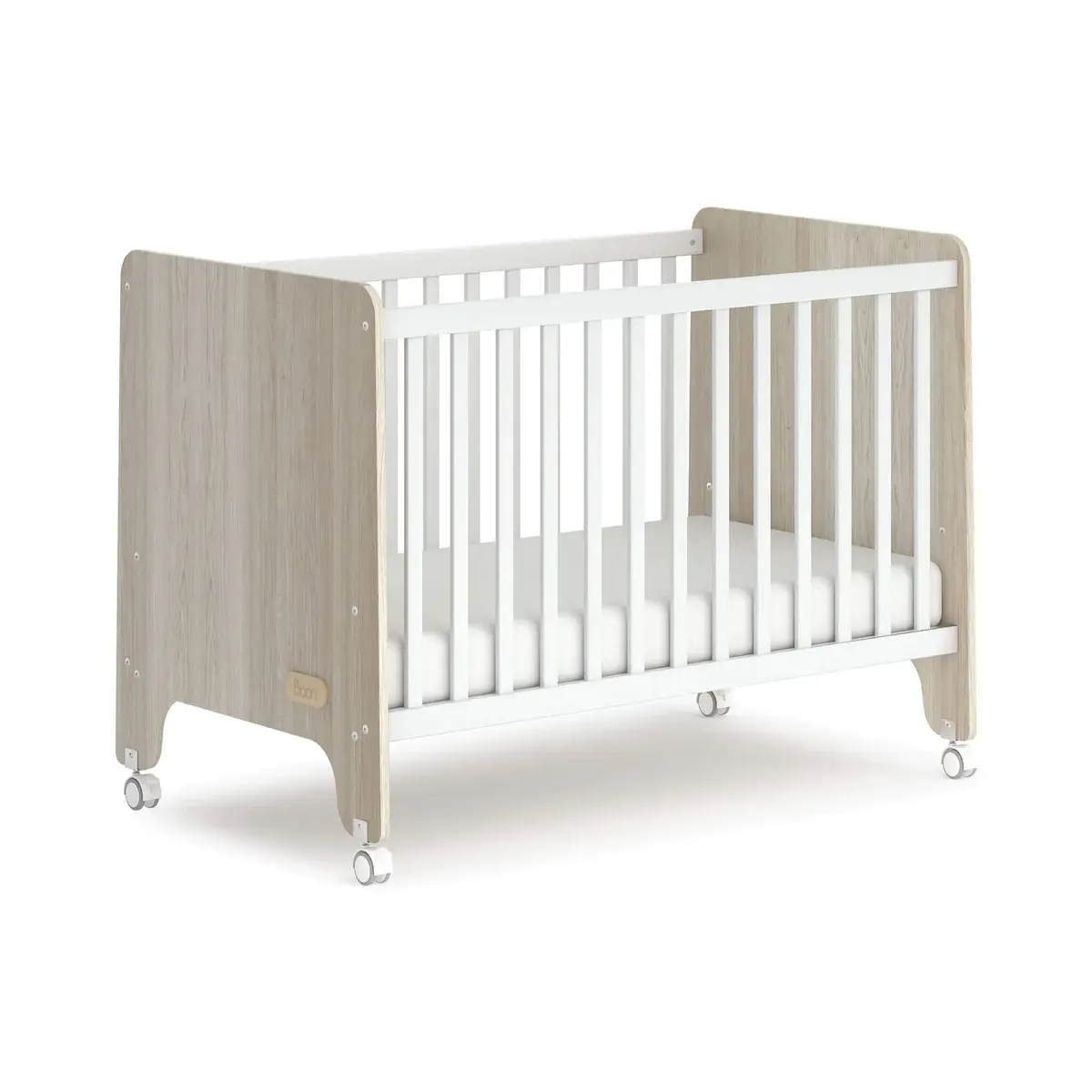 Boori Natty Compact Baby Cot Barley and Oak B NACCO BAOA Whole Bubs