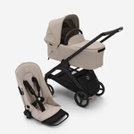 Bugaboo Dragonfly bassinet and seat pram- Desert taupe sun canopy, desert taupe fabrics, black chassis