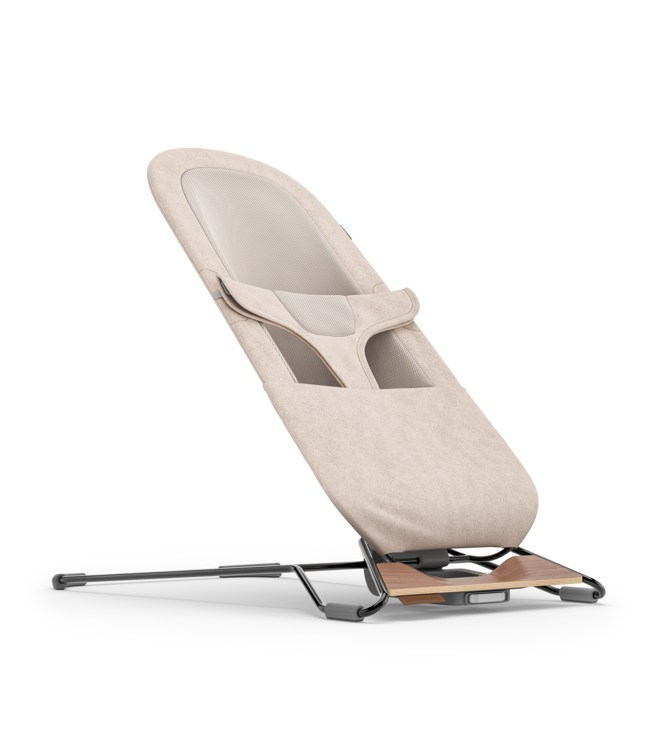 Uppababy Mira 2-in-1 Bouncer and Seat Charlie [Sand Mélange | Black Chrome | Walnut Wood]