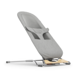 Uppababy Mira 2-in-1 Bouncer and Seat Stella [Grey Mélange | Silver Chrome | Maple Wood]