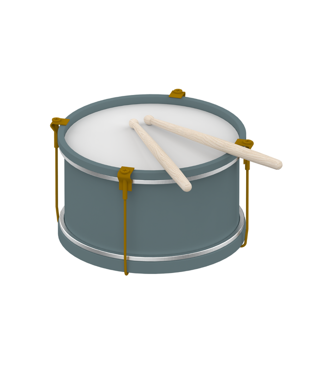 FLEXA Wooden Drum - Blue-ish