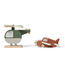 FLEXA Wooden Helicopter and Plane