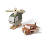 FLEXA Wooden Helicopter and Plane