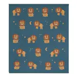 Living Textiles 100% Cotton Whimsical Lion Blanket