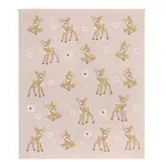 Living Textiles 100% Cotton Whimsical Blush Fawn Baby Blanket