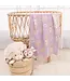 Living Textiles 100% Cotton Whimsical Lilac Bunny Baby Blanket