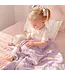 Living Textiles 100% Cotton Whimsical Lilac Bunny Baby Blanket