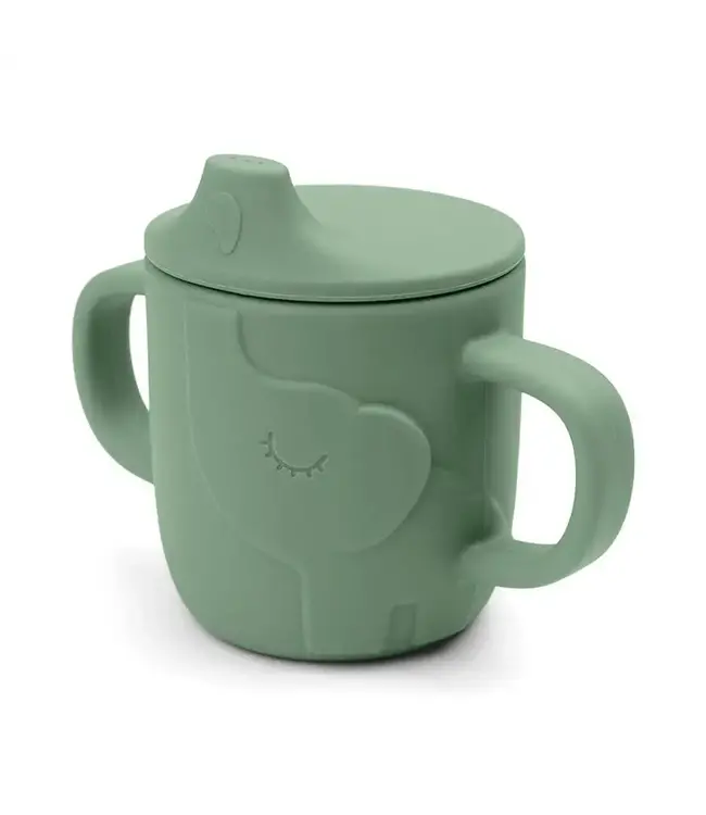 Done by Deer Peekaboo spout cup Elphee Green