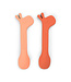 Done by Deer Silicone Spoon 2-Pack Lalee Papaya