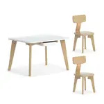 Boori Tidy Table V23 with Two Chairs(Barley and Almond)