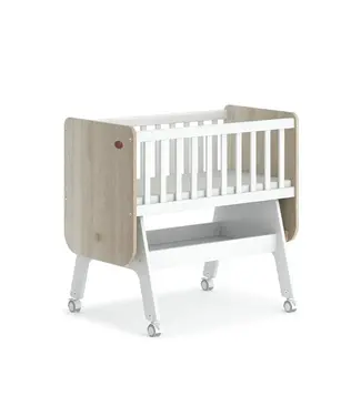 Boori Neat Rocking Cradle (mattress included)-Barley and Oak(B-NERC/BAOA)