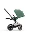 Cybex ePriam Pram 2024 Rose Gold Chassis/ Leaf Green