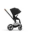 Cybex Priam Pram 2022 Chrome with Brown Chassis+Seat Pack Sepia Black