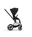 Cybex Priam Pram 2022 Chrome with Brown Chassis+Seat Pack Sepia Black