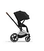 Cybex Priam Pram 2022 Chrome with Brown Chassis+Seat Pack Sepia Black