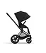 Cybex Priam Pram 2022 Matt Black Chassis+Seat Pack Sepia Black