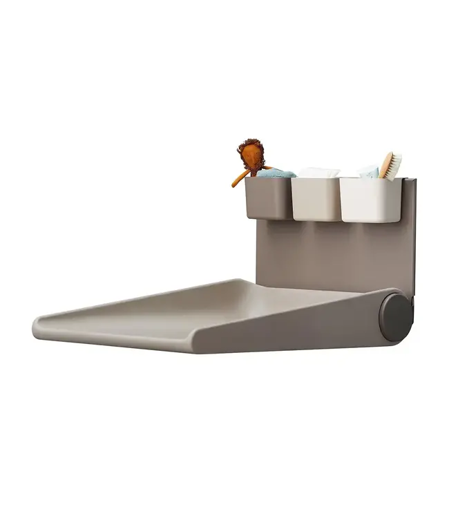 Leander Wally wall-mounted changing table-Cappuccino