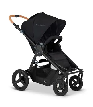 Bumbleride 4 wheel Era Stroller-Black with Matt Black Frame