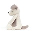 Jellycat Bashful Terrier Original  Grey & White Medium(NC) 31x12x9cm