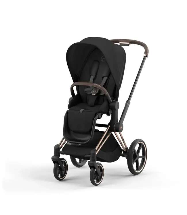 Cybex Priam Pram 2022 Rose Gold Chassis+Seat Pack Sepia Black