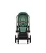 Cybex Priam Pram 2022 Rose Gold Chassis+Seat Pack Leaf Green